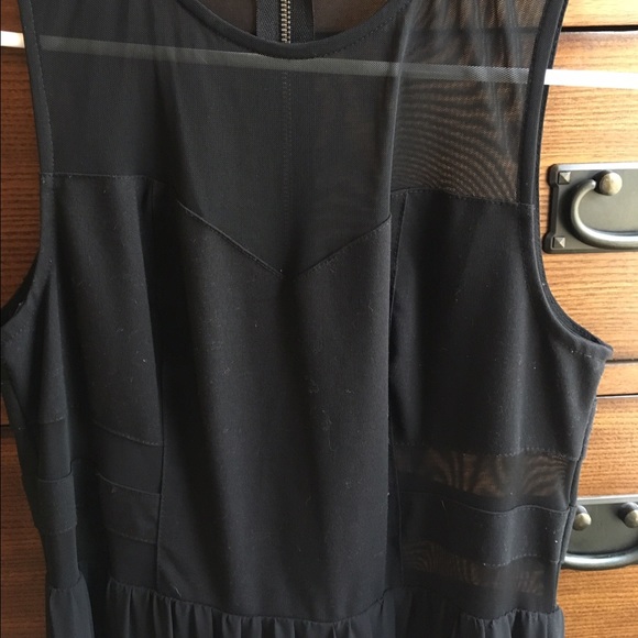 Formal Black Maxi Illusion Cuttout Dress