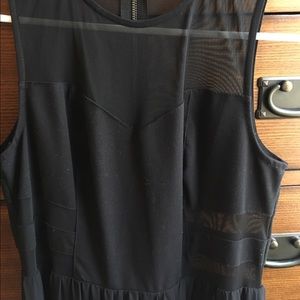 Formal Black Maxi Illusion Cuttout Dress