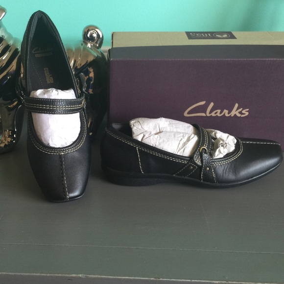 👑🤓Clarks-Black Mary Jane Shoes Size 9 & 9.5N👑🤓