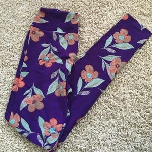Lularoe purple OS leggings