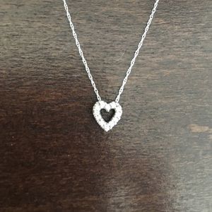 Diamond heart necklace