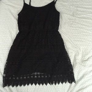 Black lace dress