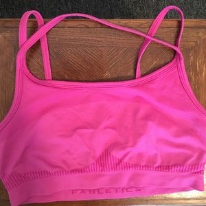 Pink Fabletics Sevan Seamless sports bra