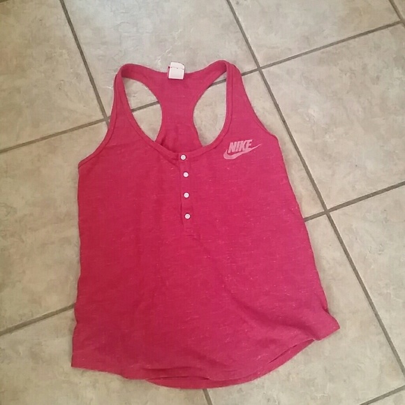 Nike pink with white specks marbled top