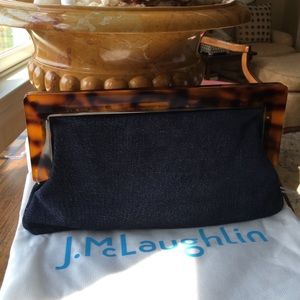 J.McLaughlin Denim Clutch