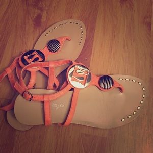 Orange Sandals