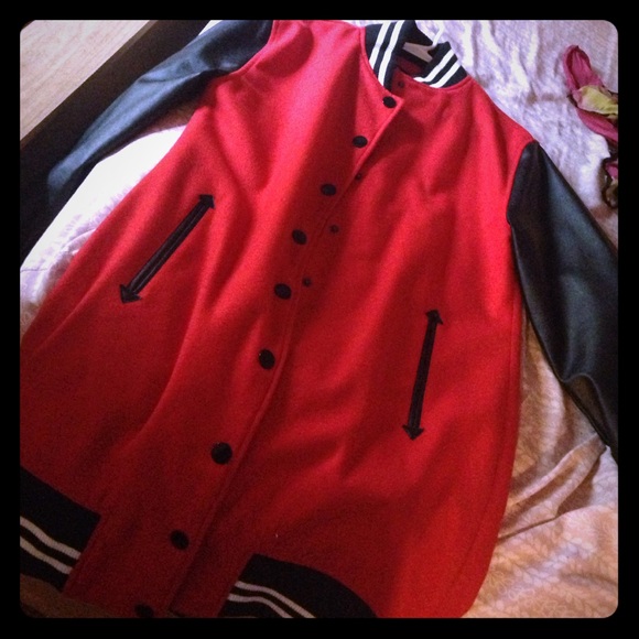 Fall style varsity jacket