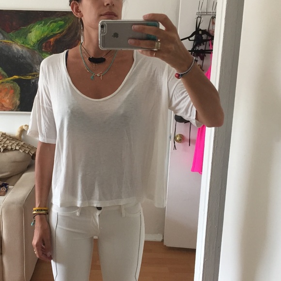 T by Alexander Wang slinky white T