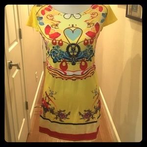 Yellow summer dress.