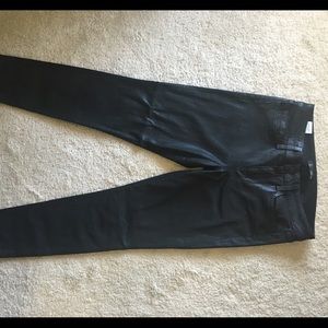 Joe's Jeans Skinny Ankle Black Metallic