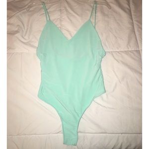 Turquoise Tank Bodysuit