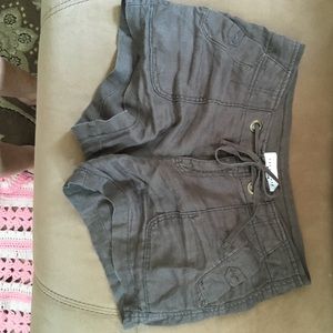 Sanctuary surplus shorts dark olive green color