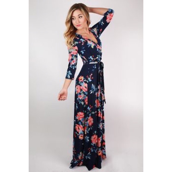 Janette Fashion Dresses & Skirts - Floral wrap maxi dress. Gorgeous 😍
