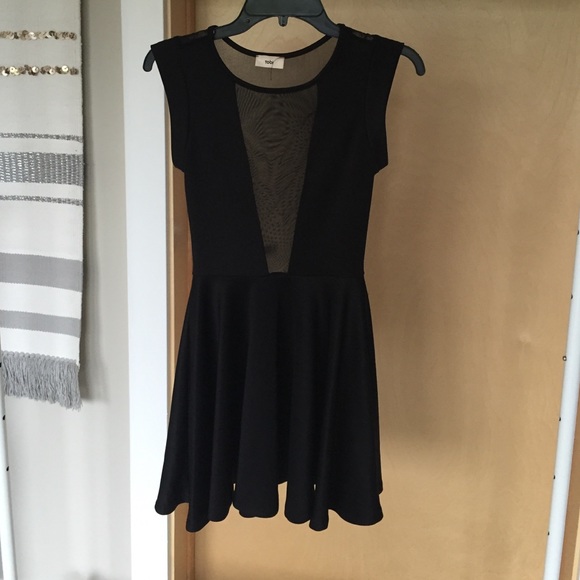 Tobi Mesh Panel Dress