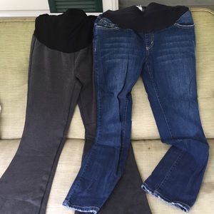 2 pairs maternity casual pants