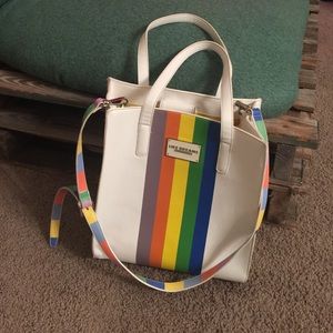 Large rainbow "like dreams"  bag