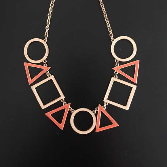 Enamel REVERSIBLE shape necklace
