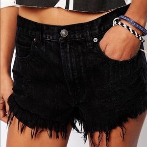 Abercrombie & Fitch Black Jean Shorts