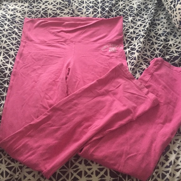 Pink yoga pants