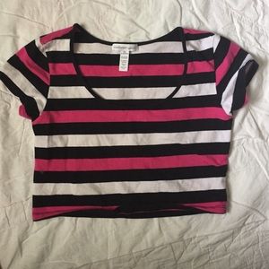 Ambiance striped crop top
