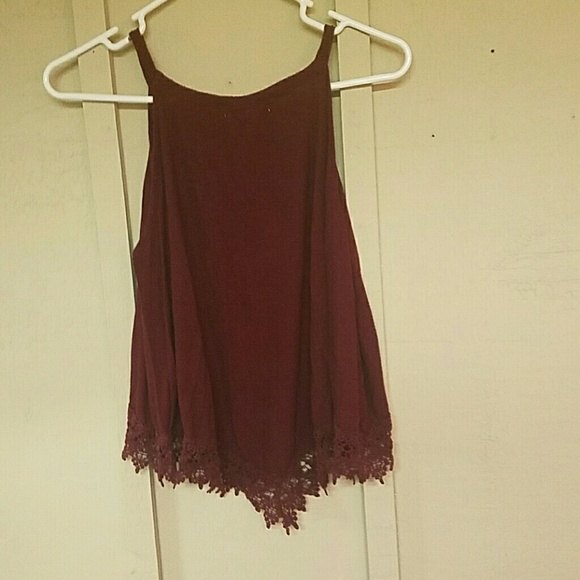 Maroon Crop Top - Picture 2 of 2