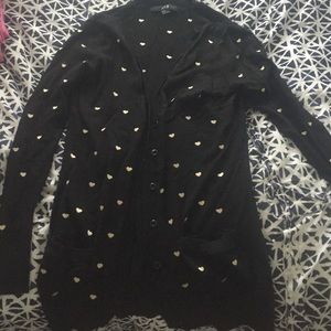 Black cardigan