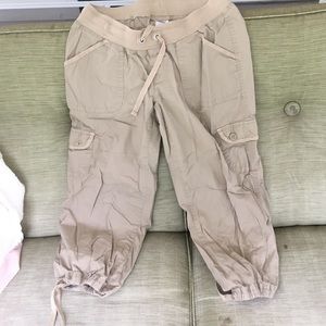 Pair maternity capris khaki