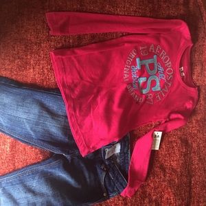 New Levi's jeans/ P.S girls outfit. Back 2 school