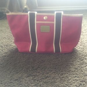 Authentic Coach Tote Pink Canvas