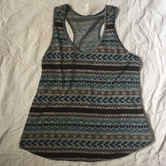 Tribal neutral tone tank top