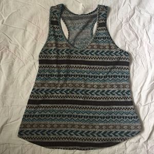 Tribal neutral tone tank top