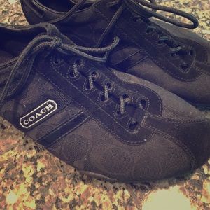 Authentic black Coach sneakers 🎉