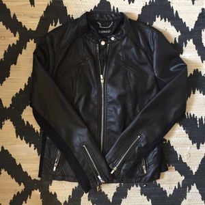 Express Black Leather Jacket