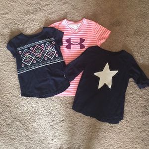 Bundle of 3 size 6 girls shirts