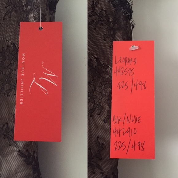 Monique Lhuillier Black Lace Sheath Dress - Picture 2 of 4