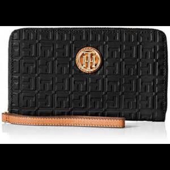 Tommy Hilfiger Debossed Wristlet