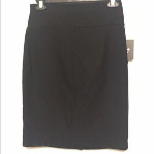 Black pencil skirt