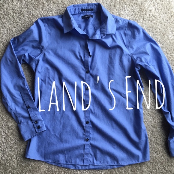 Land's End Blue Blouse