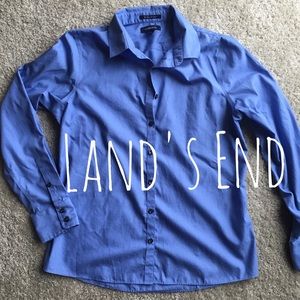 Land's End Blue Blouse