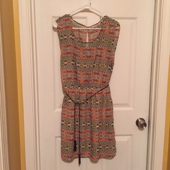 Aztec print dress