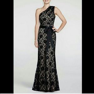 David's Bridal Romantic Lace Gown.