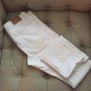 Madewell Rail Straight white jeans