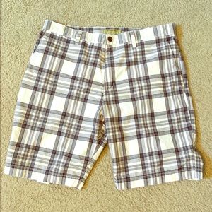 🌟Sale 🌟Men's black and white plaid shorts
