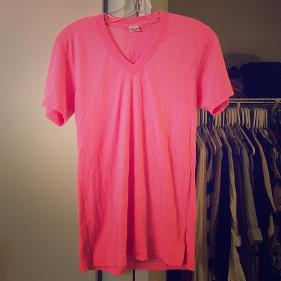 American Apparel Neon V-Neck