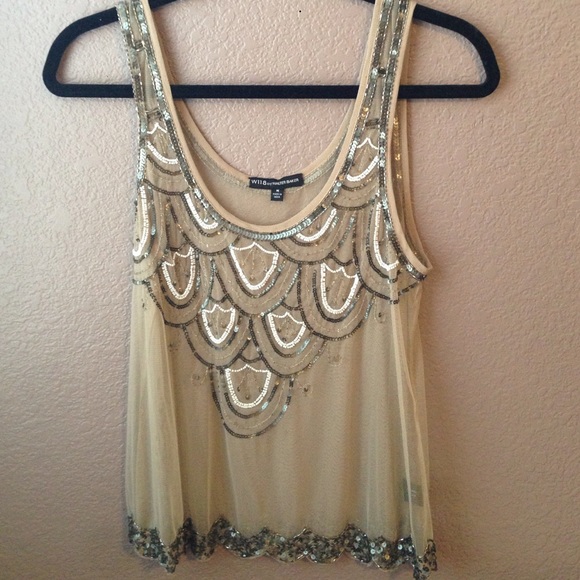 Embroidered tank top