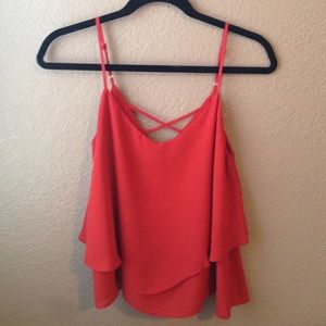 Coral tank top