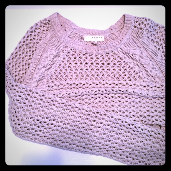 AMAZING beige Kenar corded sweater (M)