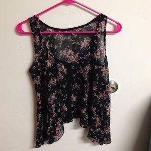 Flower flowy tank top