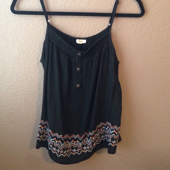 Embroidered tank top