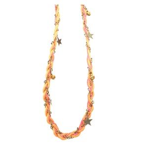 Coral Star Charm Necklace